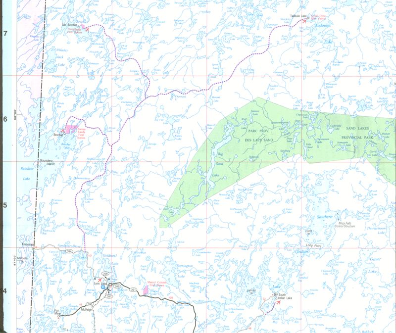 WINTER ROAD TO LAC BROCHET